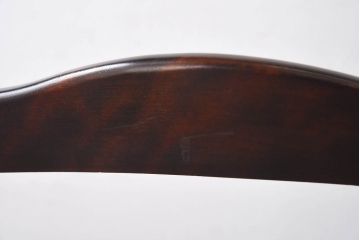 中古　北海道民芸家具　HM645　ゆったりとした座り心地のラダーバックチェア(ダイニングチェア、椅子)(1)(R-030362)