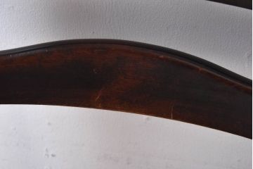 中古　北海道民芸家具　HM645　すっきりとしたデザインのラダーバックチェア(ダイニングチェア、椅子)(2)(R-030367)