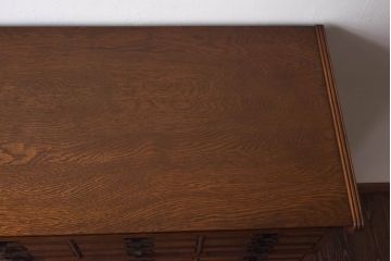 アンティーク家具　イギリスアンティーク　オーク材　作りの良い最高級スタッキングチェスト(引き出し)(R-030372)