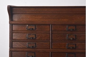 アンティーク家具　イギリスアンティーク　オーク材　作りの良い最高級スタッキングチェスト(引き出し)(R-030372)