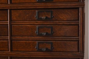 アンティーク家具　イギリスアンティーク　オーク材　作りの良い最高級スタッキングチェスト(引き出し)(R-030372)
