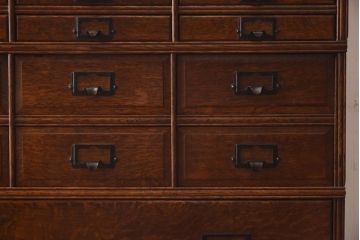 アンティーク家具　イギリスアンティーク　オーク材　作りの良い最高級スタッキングチェスト(引き出し)(R-030372)