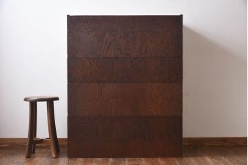 アンティーク家具　イギリスアンティーク　オーク材　作りの良い最高級スタッキングチェスト(引き出し)(R-030372)