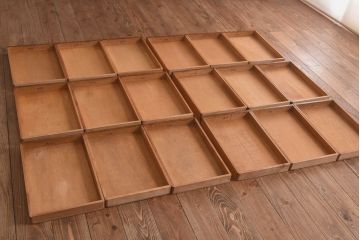 アンティーク家具　イギリスアンティーク　オーク材　作りの良い最高級スタッキングチェスト(引き出し)(R-030372)