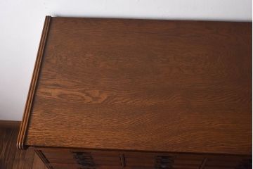 アンティーク家具　イギリスアンティーク　オーク材　作りの良い最高級スタッキングチェスト(引き出し)(R-030372)