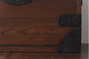 アンティーク雑貨　和製アンティーク　桐材　味わいのある柔らかな風合いが魅力的な硯箱(小引き出し)(R-030380)