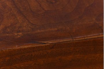 アンティーク雑貨　昭和初期　クスノキ材　光沢のある木肌が美しい文箱(木箱、収納箱)(R-030381)