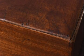 アンティーク雑貨　昭和初期　クスノキ材　光沢のある木肌が美しい文箱(木箱、収納箱)(R-030381)