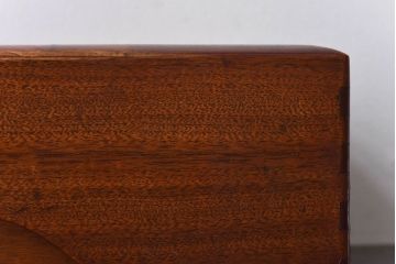 アンティーク雑貨　昭和初期　クスノキ材　光沢のある木肌が美しい文箱(木箱、収納箱)(R-030381)