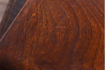 アンティーク雑貨　昭和初期　クスノキ材　光沢のある木肌が美しい文箱(木箱、収納箱)(R-030381)