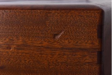 アンティーク雑貨　昭和初期　クスノキ材　光沢のある木肌が美しい文箱(木箱、収納箱)(R-030381)