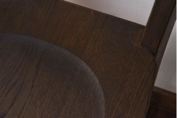中古　永田良介商店製　上質な作りが魅力的なラダー型食堂椅子(ダイニングチェア、ラダーバックチェア、ワークチェア、椅子)(R-030385)