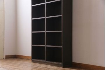 ヴィンテージ家具　ビンテージ 永田良介商店 深い色合いが上品な特注品のブックケース(オープンラック、飾り棚、収納棚)(2)(R-030395)