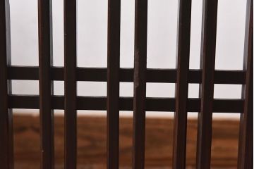 アンティーク雑貨　古民具　ヒノキ材　シンプルで使い勝手の良い帳場格子(パーテーション、衝立)(R-030400)