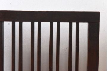 アンティーク雑貨　古民具　ヒノキ材　シンプルで使い勝手の良い帳場格子(パーテーション、衝立)(R-030400)