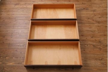 ビンテージ　松本民芸家具　リメイク　品良く仕上げてくれるローチェスト(引き出し、和タンス)(1)(R-030407)