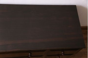ビンテージ　松本民芸家具　リメイク　品良く仕上げてくれるローチェスト(引き出し、和タンス)(1)(R-030407)
