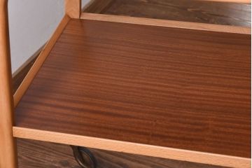 ヴィンテージ家具　イギリスビンテージ　THE GLYDER　天板がトレーにもなるトロリーワゴン(ティートロリー、サイドテーブル)(R-030413)
