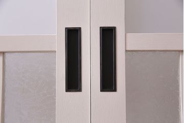 ラフジュ工房オリジナル　優しげで愛らしいカラーの引き戸(建具、ガラス戸)2枚セット