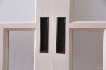 ラフジュ工房オリジナル　優しげで愛らしいカラーの引き戸(建具、ガラス戸)2枚セット
