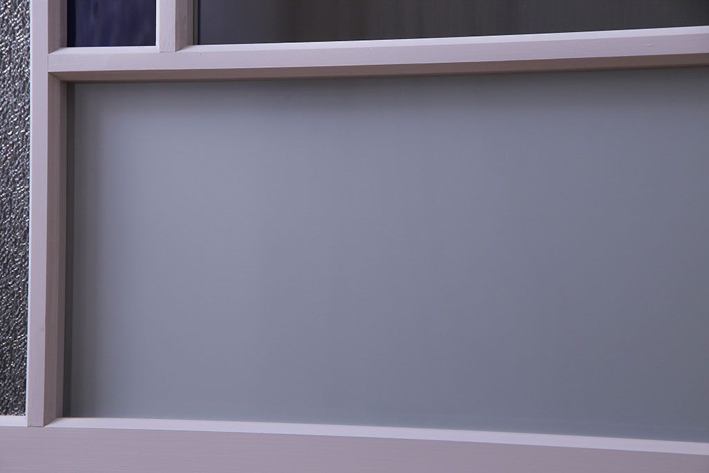 ペイント建具　色ガラス　淡いカラーに色ガラスが映えるガラス戸4枚セット(引き戸、建具)(R-030419)