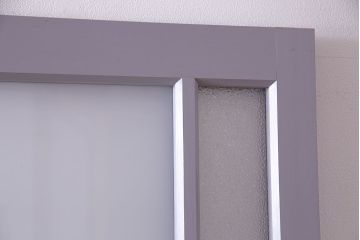 ペイント建具　色ガラス　淡いカラーに色ガラスが映えるガラス戸4枚セット(引き戸、建具)(R-030419)