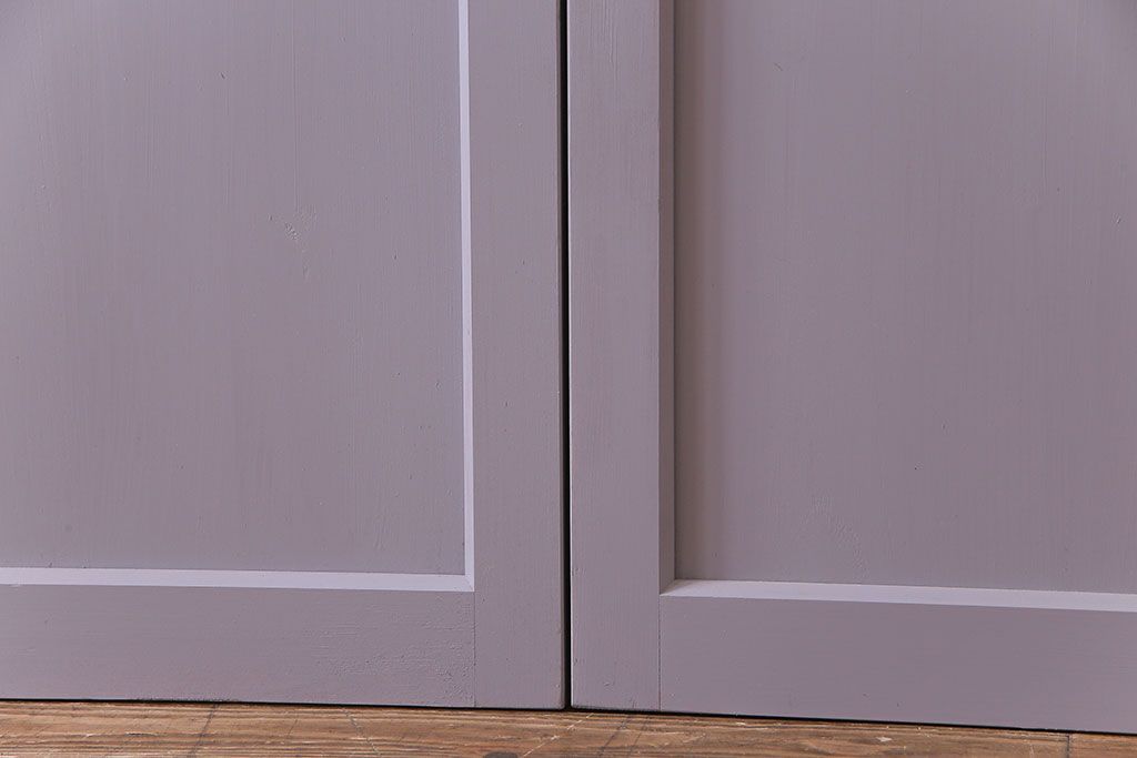 ペイント建具　色ガラス　淡いカラーに色ガラスが映えるガラス戸4枚セット(引き戸、建具)(R-030419)