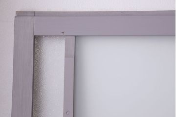 ペイント建具　色ガラス　淡いカラーに色ガラスが映えるガラス戸4枚セット(引き戸、建具)(R-030419)