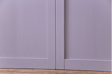 ペイント建具　色ガラス　淡いカラーに色ガラスが映えるガラス戸4枚セット(引き戸、建具)(R-030419)