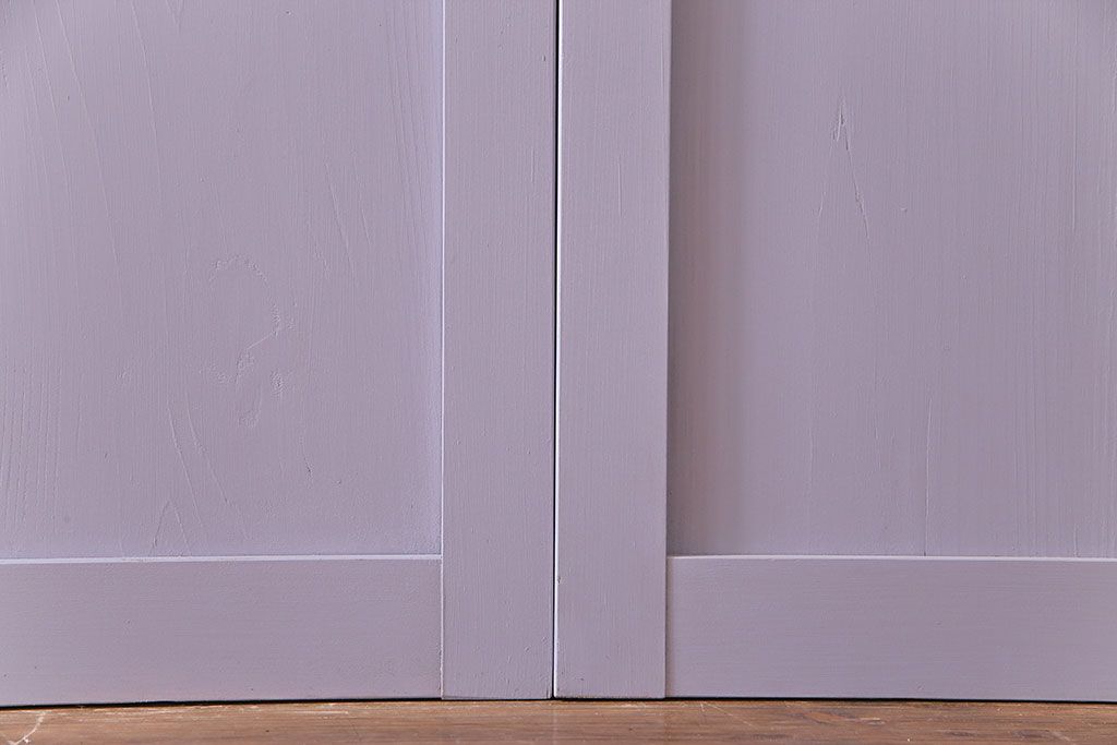 ペイント建具　色ガラス　淡いカラーに色ガラスが映えるガラス戸4枚セット(引き戸、建具)(R-030419)