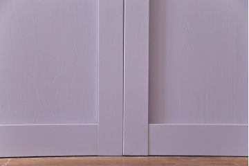 ペイント建具　色ガラス　淡いカラーに色ガラスが映えるガラス戸4枚セット(引き戸、建具)(R-030419)