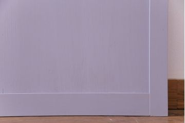 ペイント建具　色ガラス　淡いカラーに色ガラスが映えるガラス戸4枚セット(引き戸、建具)(R-030419)