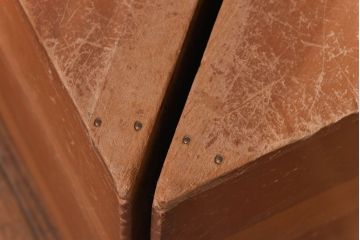 アンティーク雑貨　昭和レトロ　大きな積み木セット【三角形・大/2ヶ組】(飾り台、花台、ディスプレイ雑貨)