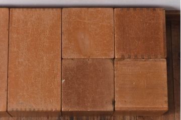 アンティーク雑貨　昭和レトロ　大きな積み木セット【四角形/6ヶ組】(飾り台、花台、ディスプレイ雑貨)