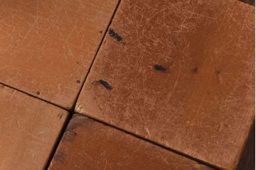 アンティーク雑貨　昭和レトロ　大きな積み木セット【四角形/6ヶ組】(飾り台、花台、ディスプレイ雑貨)