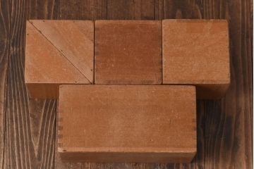 アンティーク雑貨　昭和レトロ　大きな積み木セット【マルチ/9ヶ組】(飾り台、花台、ディスプレイ雑貨)