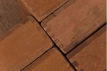 アンティーク雑貨　昭和レトロ　昭和レトロ　大きな積み木セット【四角形/9ヶ組】(飾り台、花台、ディスプレイ雑貨)