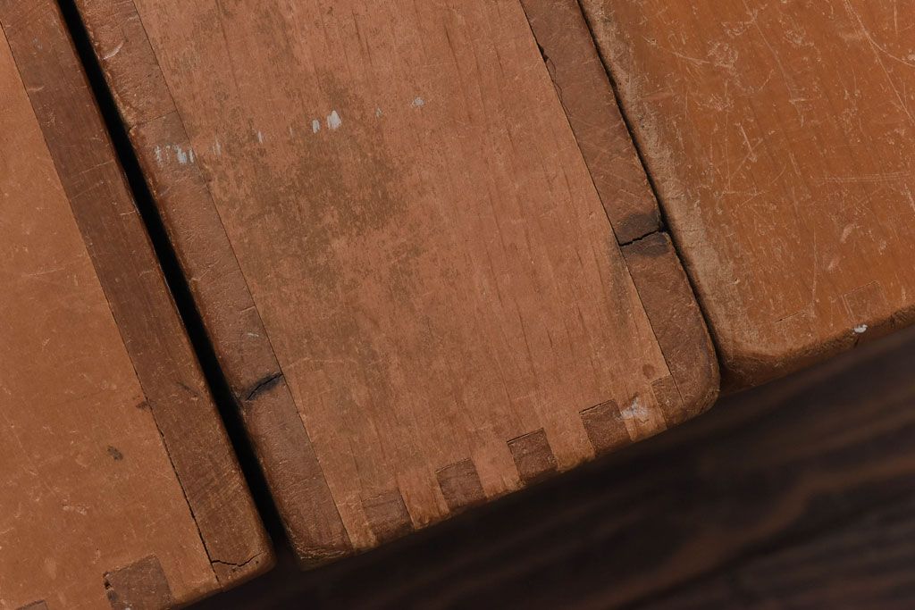 アンティーク雑貨　昭和レトロ　昭和レトロ　大きな積み木セット【四角形/9ヶ組】(飾り台、花台、ディスプレイ雑貨)