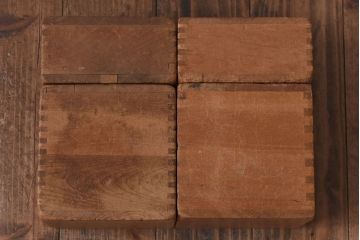 アンティーク雑貨　昭和レトロ　昭和レトロ　大きな積み木セット【四角形/9ヶ組】(飾り台、花台、ディスプレイ雑貨)