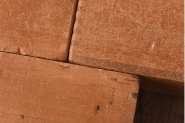 アンティーク雑貨　昭和レトロ　大きな積み木セット【四角形/8ヶ組】(飾り台、花台、ディスプレイ雑貨)