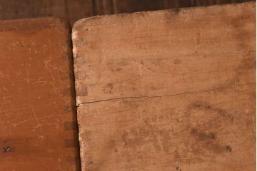 アンティーク雑貨　昭和レトロ　大きな積み木セット【四角形/6ヶ組】(飾り台、花台、ディスプレイ雑貨)(1)