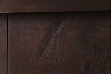 和製アンティーク　総栗材　縦に入った金具がかっこいい蔵戸(引き戸、建具、玄関戸)(R-030439)