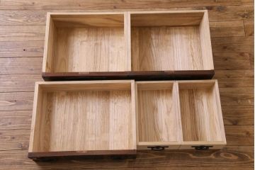 中古美品　岩谷堂　豪華な南部鉄器が存在感を放つサイドボード(チェスト、引き出し)(定価約69万円)(R-030447)