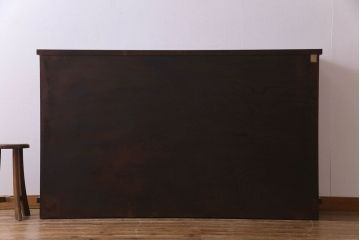 中古美品　岩谷堂　豪華な南部鉄器が存在感を放つサイドボード(チェスト、引き出し)(定価約69万円)(R-030447)