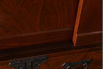 民芸家具　ケヤキ材　作りの良さが窺える上質な重ねの和タンス(整理箪笥、引き出し)(R-030448)