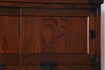 民芸家具　ケヤキ材　作りの良さが窺える上質な重ねの和タンス(整理箪笥、引き出し)(R-030448)