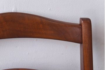 ヴィンテージ家具　北欧ビンテージ　G-PLAN(ジープラン)　ストライプ柄のラダーバックチェア(ダイニングチェア、ワークチェア、イス)(2)(R-030462)