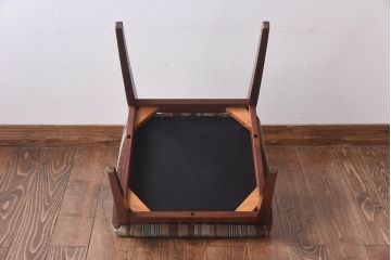 ヴィンテージ家具　北欧ビンテージ　G-PLAN(ジープラン)　ストライプ柄のラダーバックチェア(ダイニングチェア、ワークチェア、イス)(2)(R-030462)