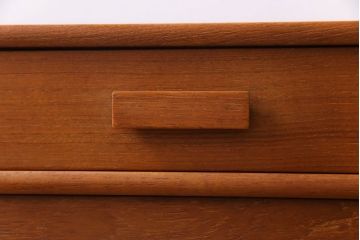 ヴィンテージ家具　北欧ビンテージ　チーク材の色合いが魅力的な引き出し付きトロリーワゴン(キッチンワゴン、サイドテーブル)(R-030466)