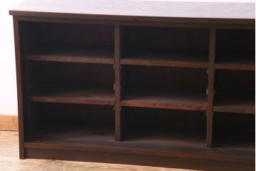 ラフジュオリジナル　組子引き戸　上質な和の雰囲気漂うリメイクローボード(収納棚)